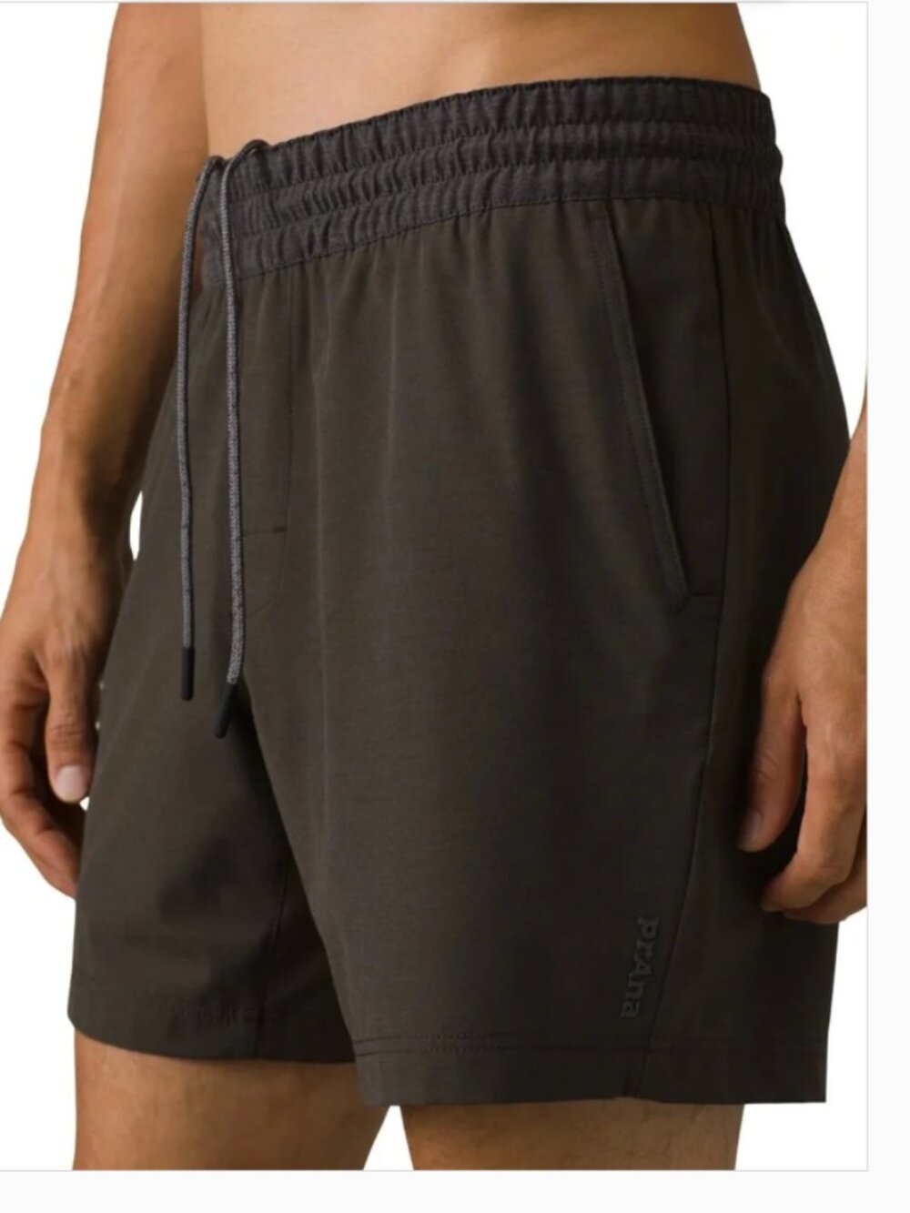 prAna Men’s Slope Short 7" | Black Olive Heather | Size Medium